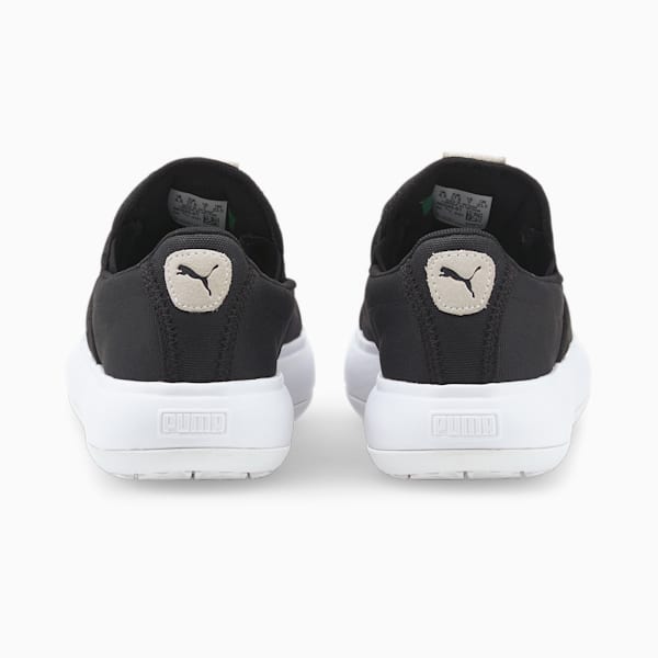 Tenis para mujer de lona sin agujetas Suede Mayu, Puma Black-Puma White, extralarge