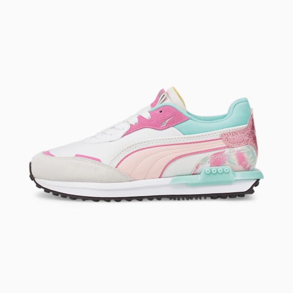 City Rider Fly-Mingo Sneakers Big Kids, Puma White-Chalk Pink, extralarge