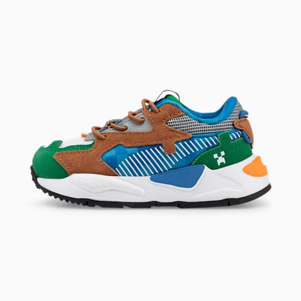 Tenis para bebés RS-Z PUMA X MINECRAFT, Amazon Green-CASTLEROCK, extralarge