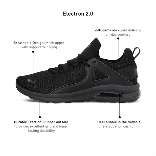 Electron 2.0 Unisex Sneakers, Puma Black-Puma Black, extralarge-IND