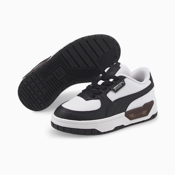 Chaussures Cali Dream Lth Enfant, Puma White-Puma Black, extralarge