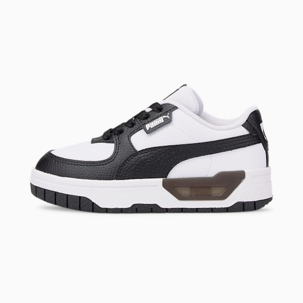 Chaussures Cali Dream Lth Enfant, Puma White-Puma Black, extralarge