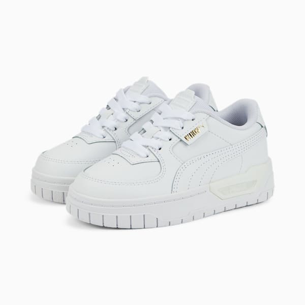 Tenis para niños Cali Dream Lth, Puma White, extralarge