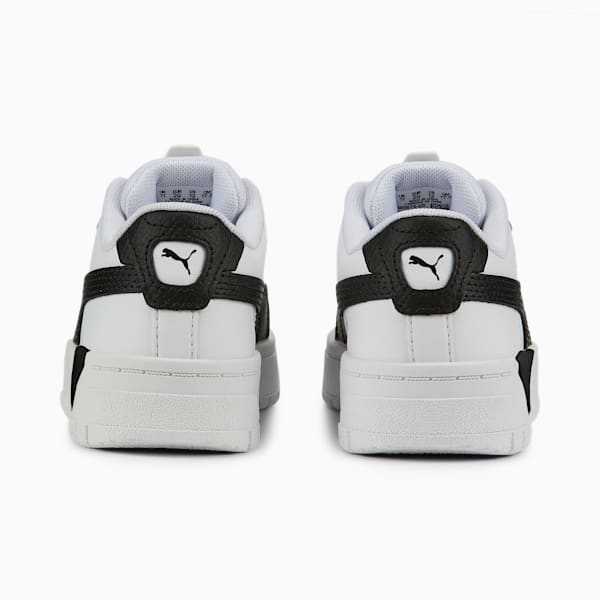 Tenis para niños Cali Dream Lth, Puma White-Puma Black-Puma White, extralarge