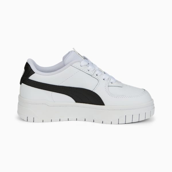 Tenis para niños Cali Dream Lth, Puma White-Puma Black-Puma White, extralarge