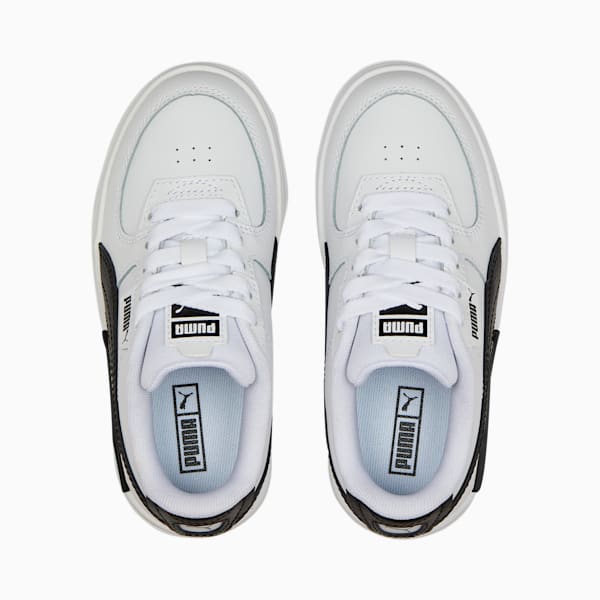 Tenis para niños Cali Dream Lth, Puma White-Puma Black-Puma White, extralarge