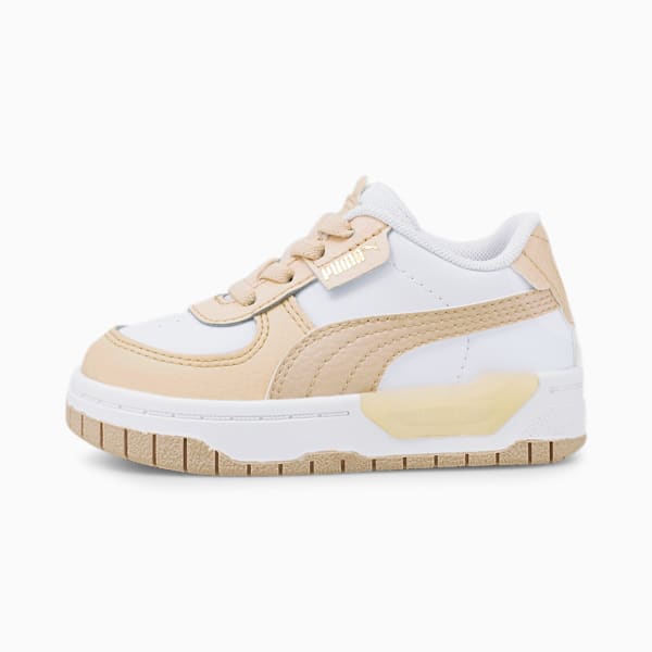 Tenis para bebés Cali Dream Lth AC, Puma White-Shifting Sand, extralarge