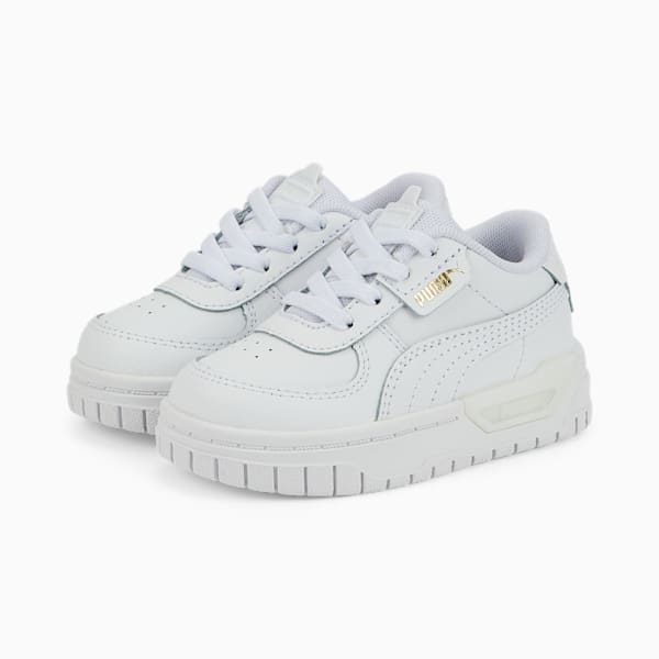 Tenis para bebés Cali Dream Lth AC, Puma White, extralarge