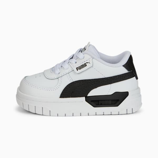 Tenis para bebés Cali Dream Lth AC, Puma White-Puma Black-Puma White, extralarge