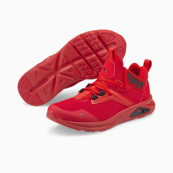 Enzo 2 Refresh Kid's Shoes, High Risk Red-Puma Black, extralarge-AUS
