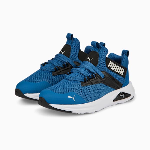 Enzo 2 Refresh Kid's Running Shoes, Lake Blue-Puma Black, extralarge-IND