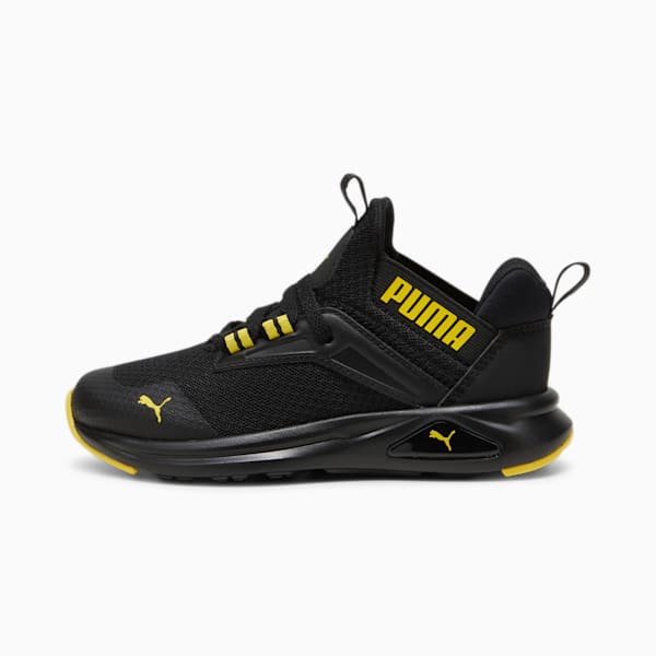 Enzo 2 Refresh Kid's Running Shoes, PUMA Black-Pelé Yellow, extralarge-IND