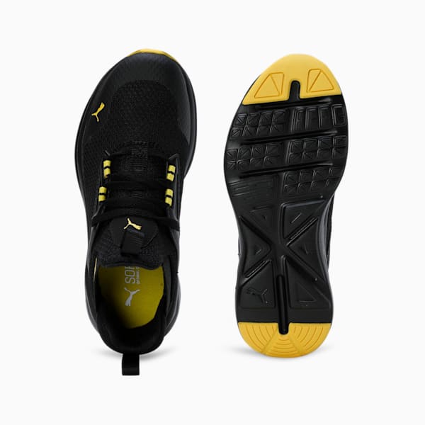 Enzo 2 Refresh Kid's Running Shoes, PUMA Black-Pelé Yellow, extralarge-IND