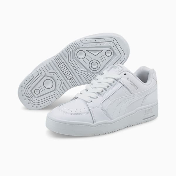 Slipstream Lo Sneakers JR, Puma White-Gray Violet