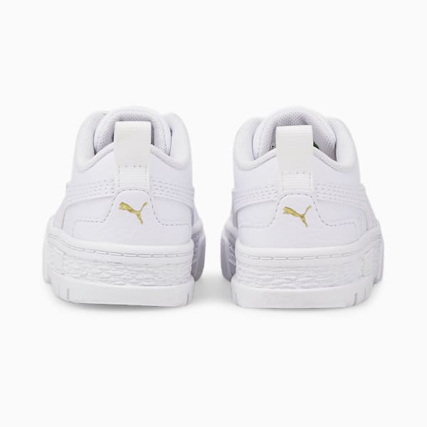 Baskets à fermeture facile Mayze Lth Bébé, Puma White-Puma Team Gold, extralarge