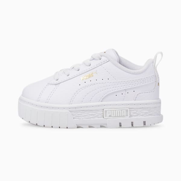 Baskets à fermeture facile Mayze Lth Bébé, Puma White-Puma Team Gold, extralarge