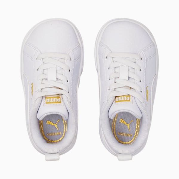 Tenis para bebés con cierre alternativo Mayze Lth, Puma White-Puma Team Gold, extralarge