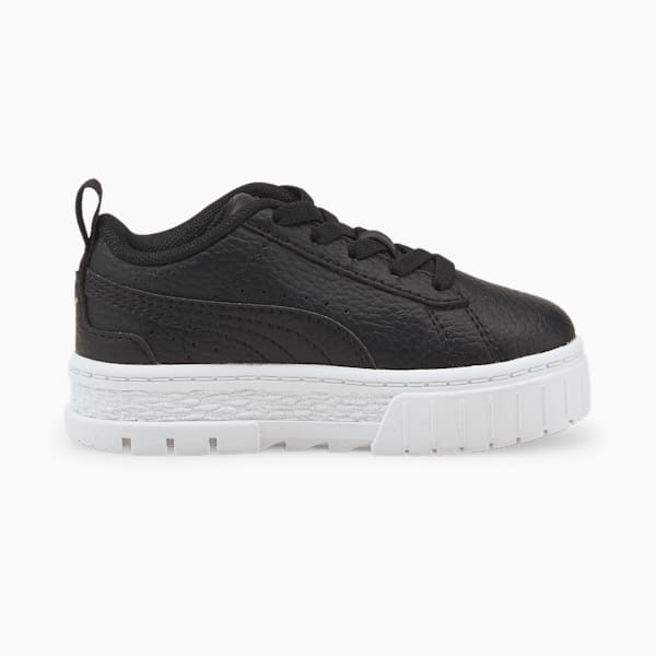 Tenis para bebés con cierre alternativo Mayze Lth, Puma Black-Puma Team Gold, extralarge