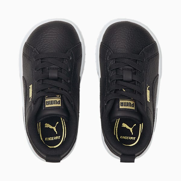 Zapatos Mayze Leather para bebé, Puma Black-Puma Team Gold