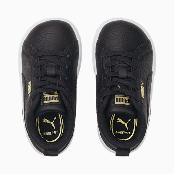 Tenis para bebés con cierre alternativo Mayze Lth, Puma Black-Puma Team Gold, extralarge