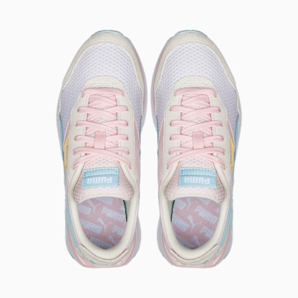 Cruise Rider Peony Girl's Sneakers, Almond Blossom-Light Aqua, extralarge-IND