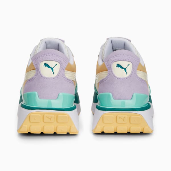 Cruise Rider Peony Girl's Sneakers, Light Straw-PUMA White-Green Lagoon, extralarge-IND