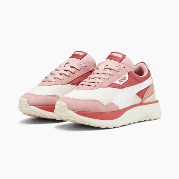 Cruise Rider Peony Girls Sneakers, Astro Red-Alpine Snow-PUMA White, extralarge-IND