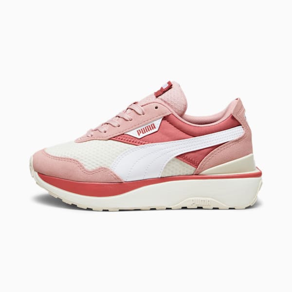 Cruise Rider Peony Girls Sneakers, Astro Red-Alpine Snow-PUMA White, extralarge-IND