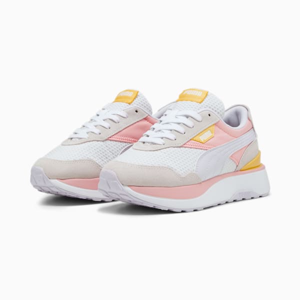 Cruise Rider Peony Girl's Sneakers, Peach Smoothie-PUMA White-Spring Lavender, extralarge-IND
