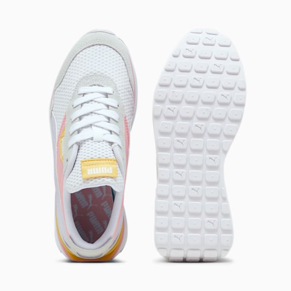 Cruise Rider Peony Girl's Sneakers, Peach Smoothie-PUMA White-Spring Lavender, extralarge-IND