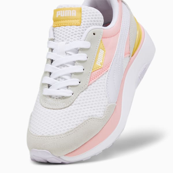 Cruise Rider Peony Girl's Sneakers, Peach Smoothie-PUMA White-Spring Lavender, extralarge-IND