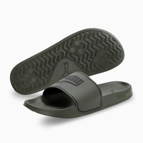 Leadcat 2.0 Elevate Slides, Green Moss-PUMA Black, extralarge-IND