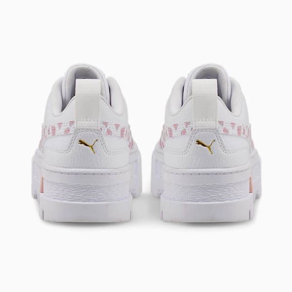 Mayze Wild Sneakers Big Kids, Puma White-PRISM PINK, extralarge