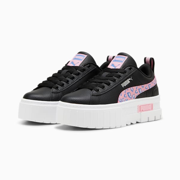 Mayze Wild Sneakers Big Kids, PUMA Black-Pink Lilac, extralarge