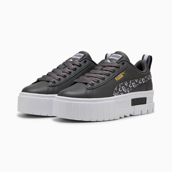 Mayze Wild Sneakers Big Kids, Dusky Gray-Lilac Crush, extralarge