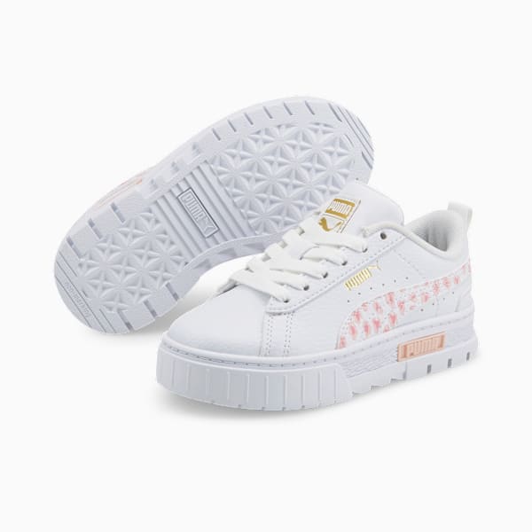Mayze Wild Sneakers Kids, Puma White-PRISM PINK, extralarge