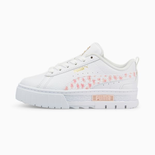 Mayze Wild Sneakers Kids, Puma White-PRISM PINK, extralarge