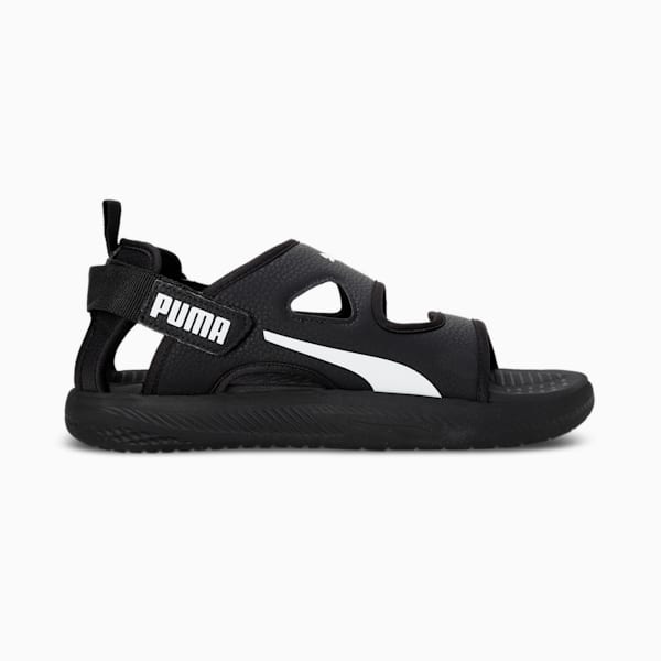 SOFTRIDE Vibe Men's Sandals, Puma Black-Puma White, extralarge-IND