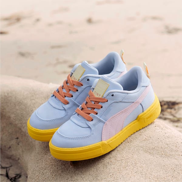 PUMA x TINYCOTTONS CA Pro Little Kids' Shoes, Aspen Gold-Chalk Pink, extralarge