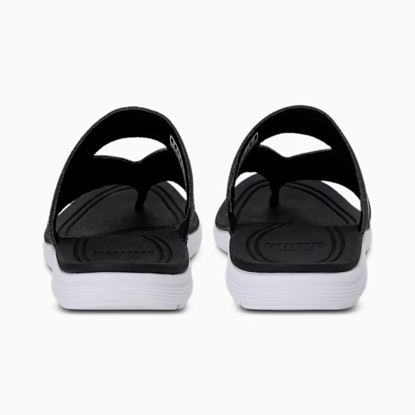 SOFTRIDE Sunny Women's Flip-Flops, Puma Black-Puma White, extralarge-IND