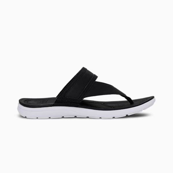 SOFTRIDE Sunny Women's Flip-Flops, Puma Black-Puma White, extralarge-IND