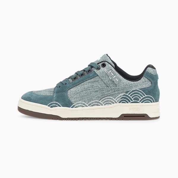 Slipstream Lo Sashiko Sneakers, Dark Slate-Pristine, extralarge