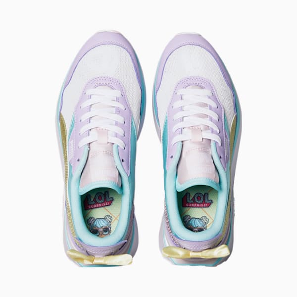 PUMA x L.O.L. Surprise! Cruise Rider Bon Bon Sneakers Big Kids, Purple Rose-Puma White, extralarge