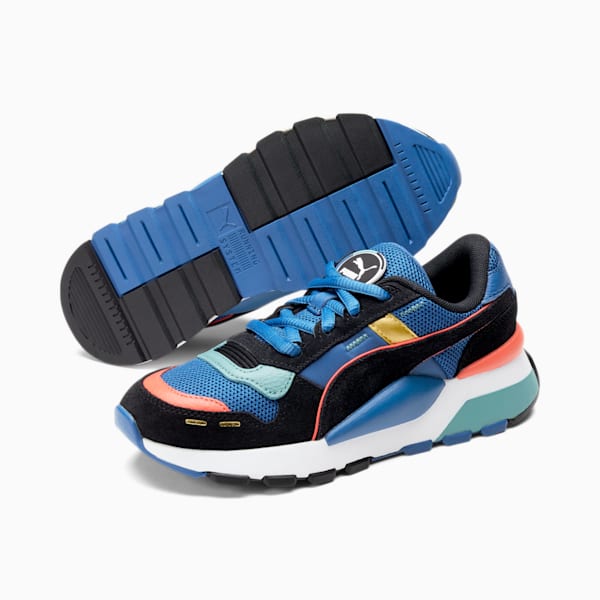 RS 2.0 Go For Big Kids Sneakers, Vallarta Blue-Puma Black-Firelight, extralarge