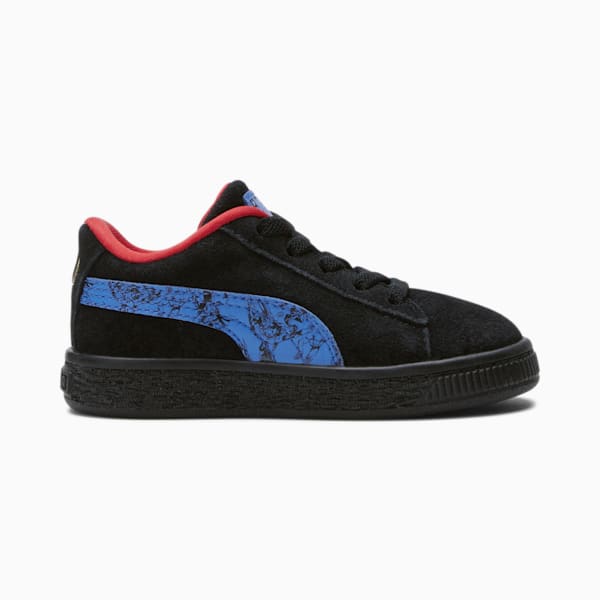 PUMA x DC Justice League Suede Toddler Shoes, Puma Black-Bluemazing, extralarge