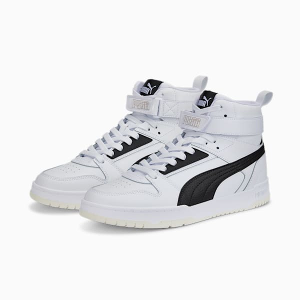 RBD Game Sneakers, Puma White-Puma Black-Puma Team Gold, extralarge