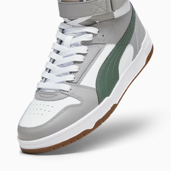RBD Game Sneakers, PUMA White-Eucalyptus-Concrete Gray-PUMA Gold, extralarge