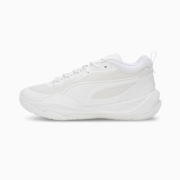 Playmaker Core Sneakers, Puma White-Puma White-Gray Violet, extralarge-IND