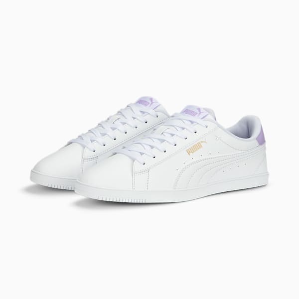 Vikky Lo Pro Women's Sneakers, PUMA White-Vivid Violet-PUMA Gold