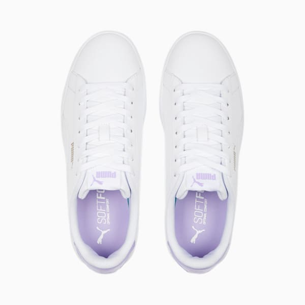 Vikky Lo Pro Women's Sneakers, PUMA White-Vivid Violet-PUMA Gold, extralarge-IND